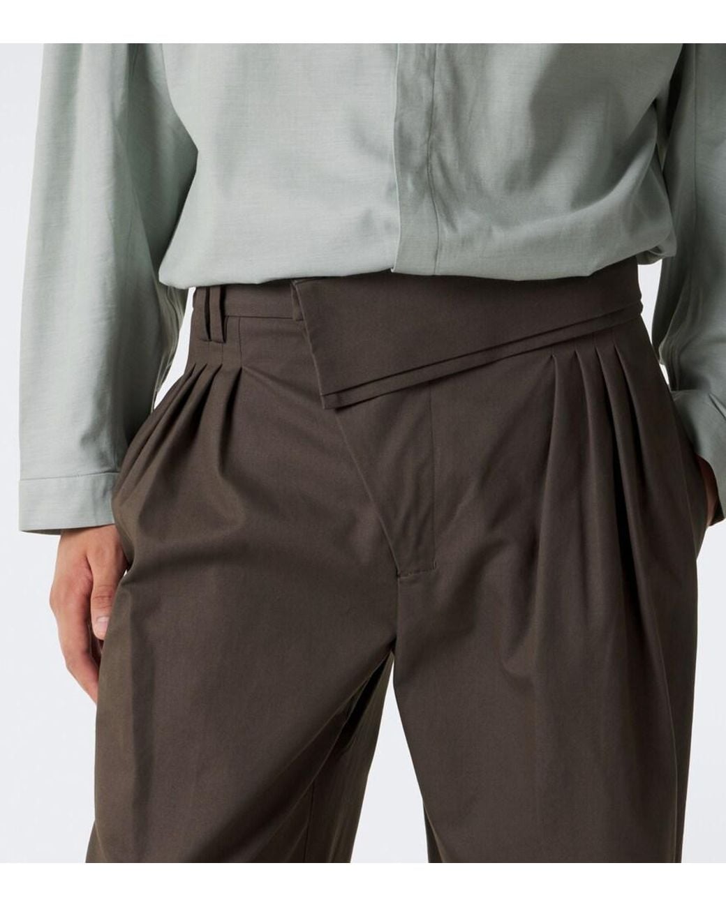 Kiko Kostadinov Brown Dieze Cotton Wide-Leg Pants for men