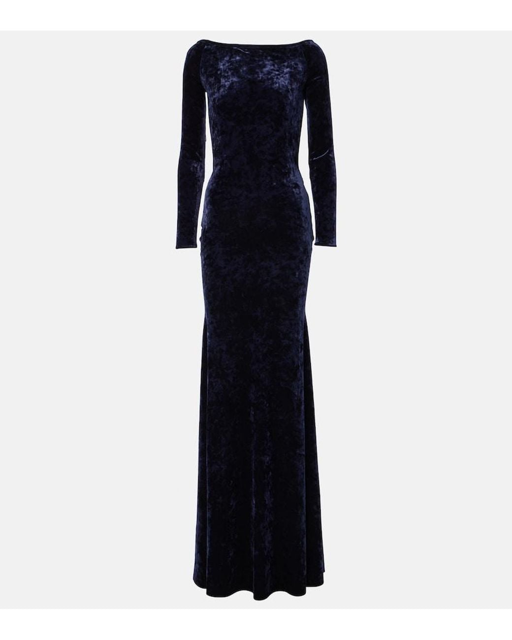 Alex Perry Blue Velvet Gown
