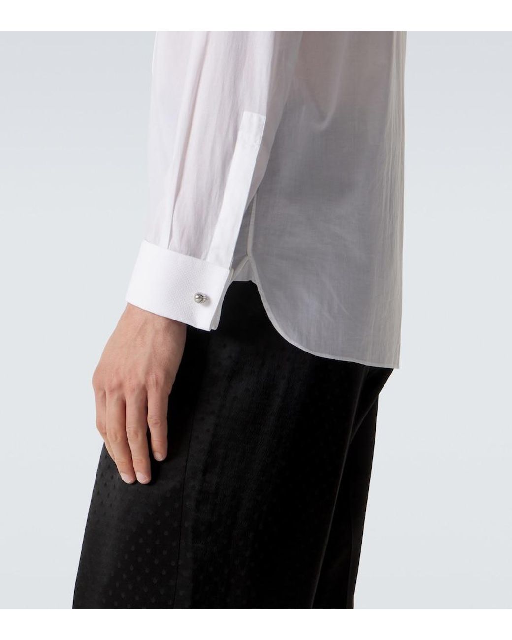 Tom Ford White Cotton Muslin Shirt for men