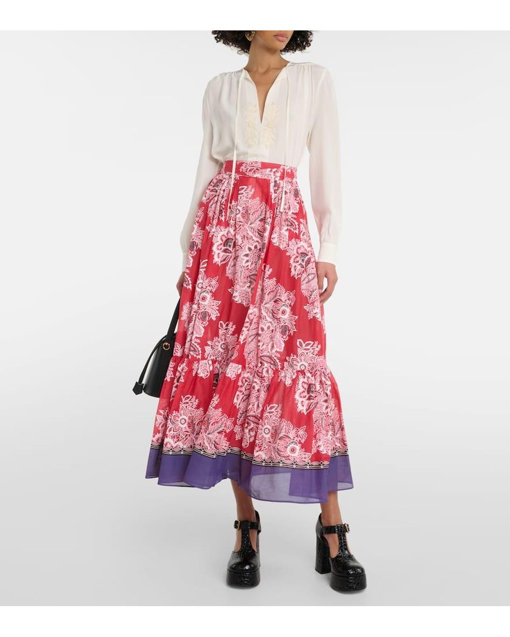 Etro Red Skirts