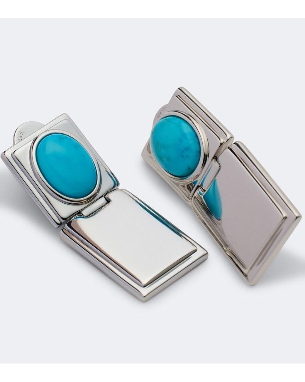 DEHANCHE Blue Embellished Pendant Earrings