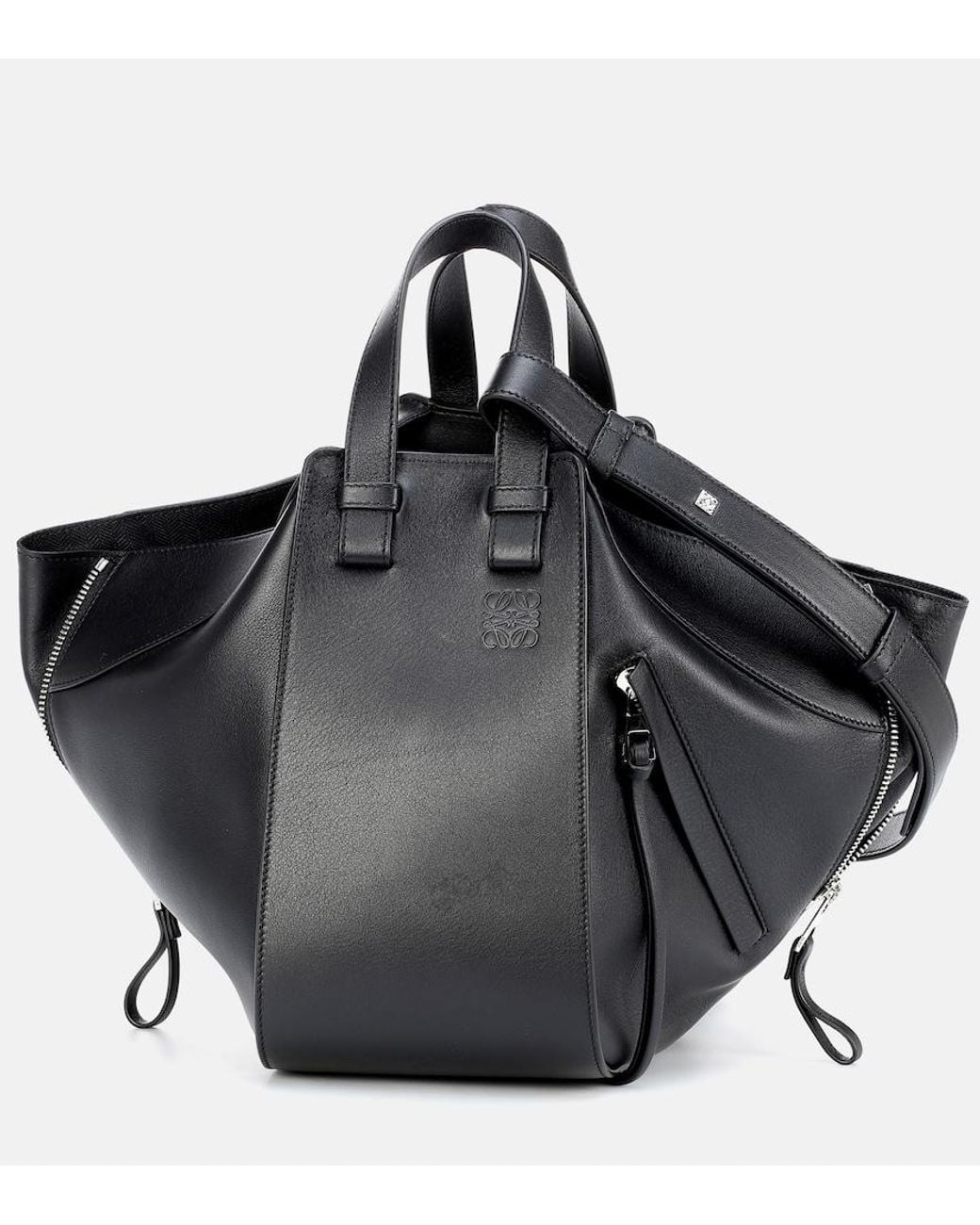 Loewe Black Hammock Small Leather Top-Handle Bag