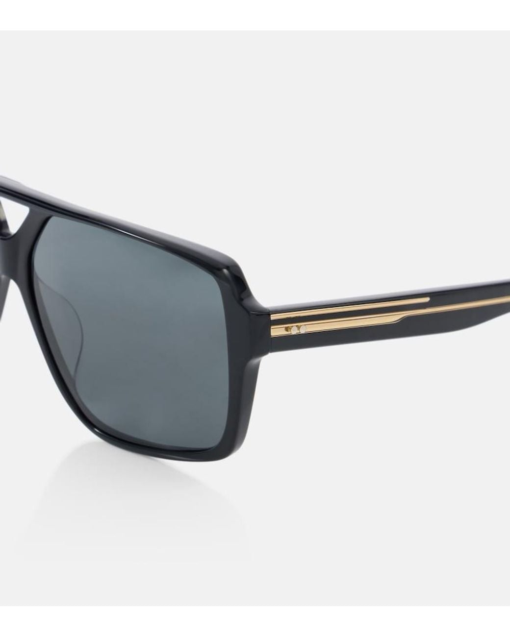 Khaite Blue Aviator Sunglasses