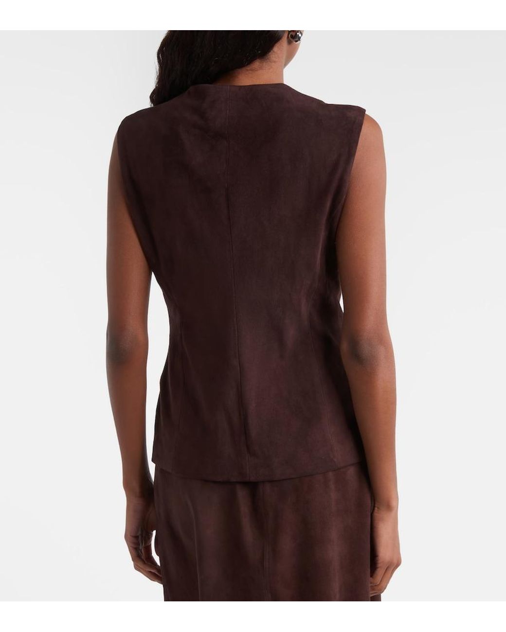 Stouls Brown Suede Casino Vest