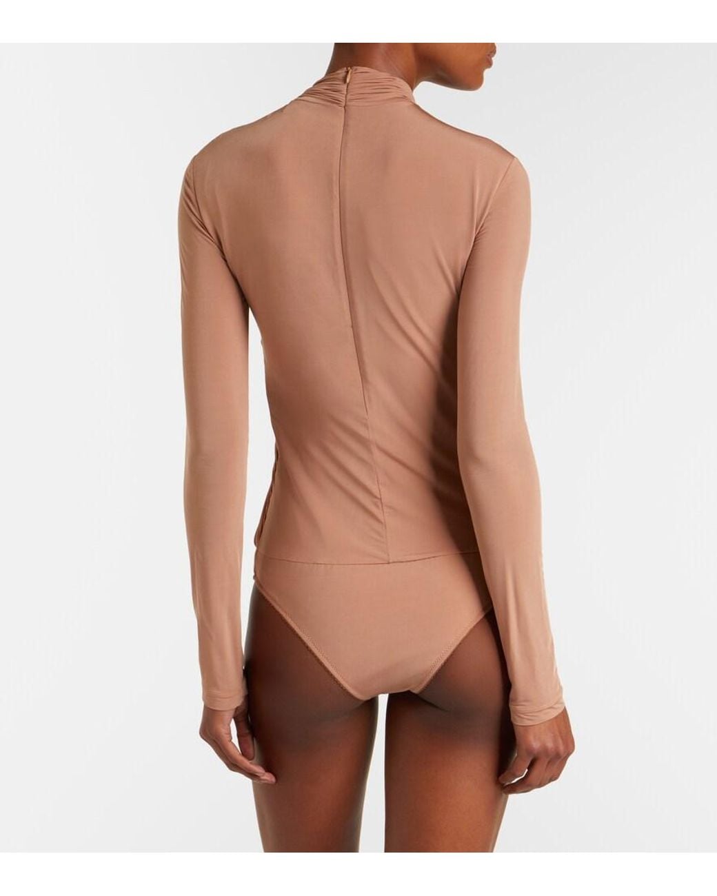 Stella McCartney Pink Draped Bodysuit
