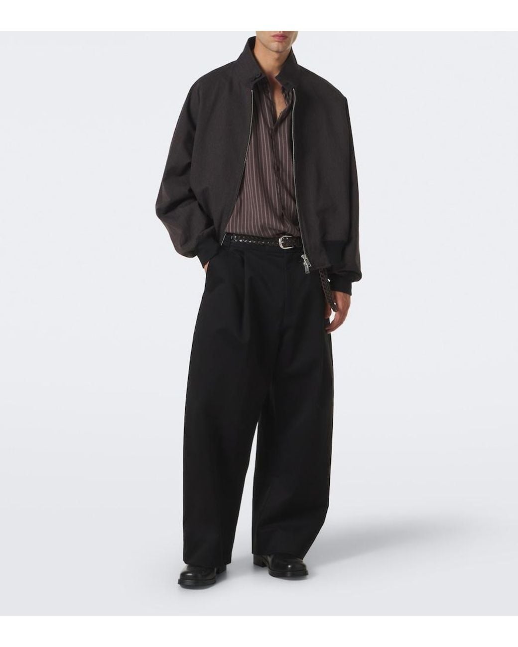 Studio Nicholson Brown View Striped Shirt for men