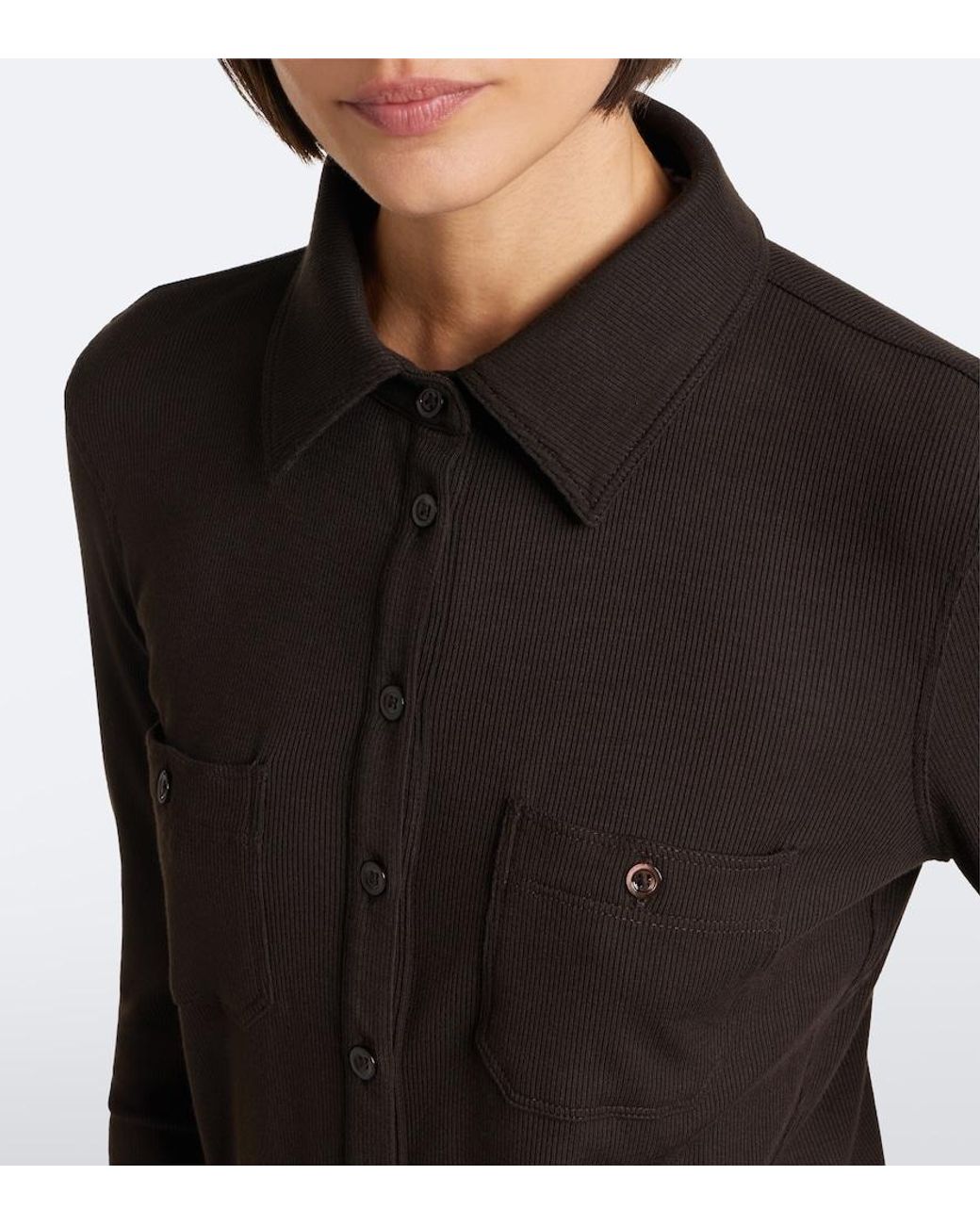 FRAME Black Jersey Shirt