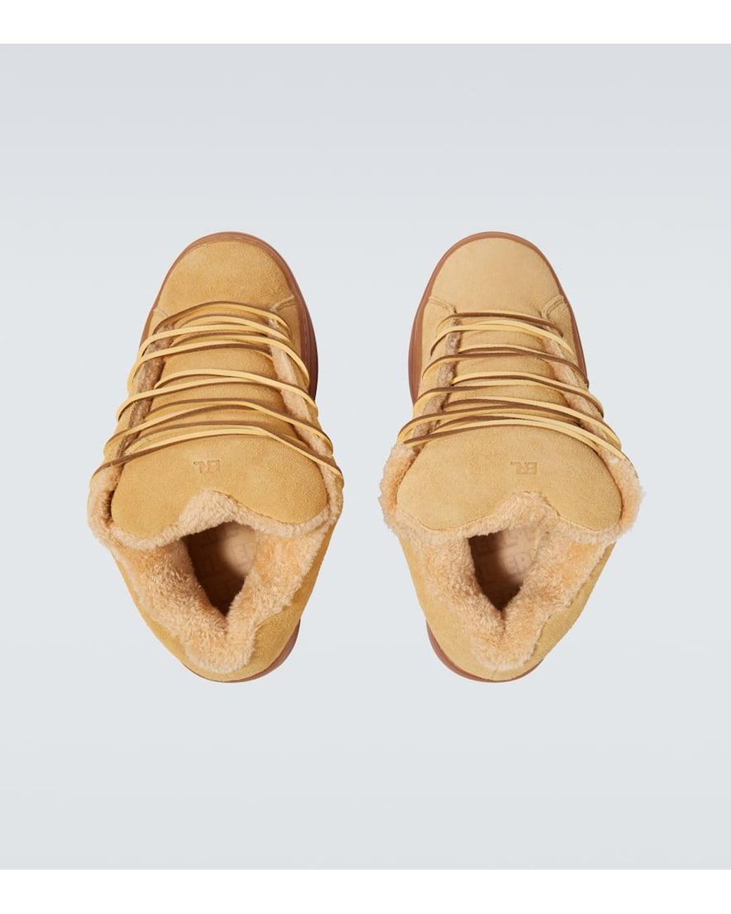 ERL Sneakers Sand Vamp Aus Veloursleder in Natural für Herren