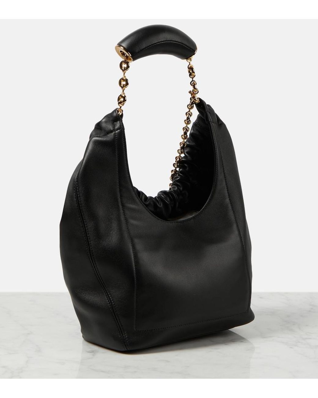 Loewe Black Small Squeeze Bag In Mellow Nappa Lambskin
