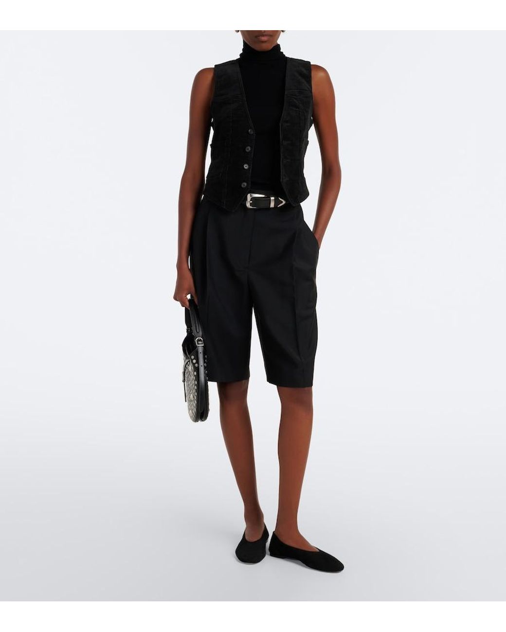Polo Ralph Lauren Black Cotton Corduroy Vest