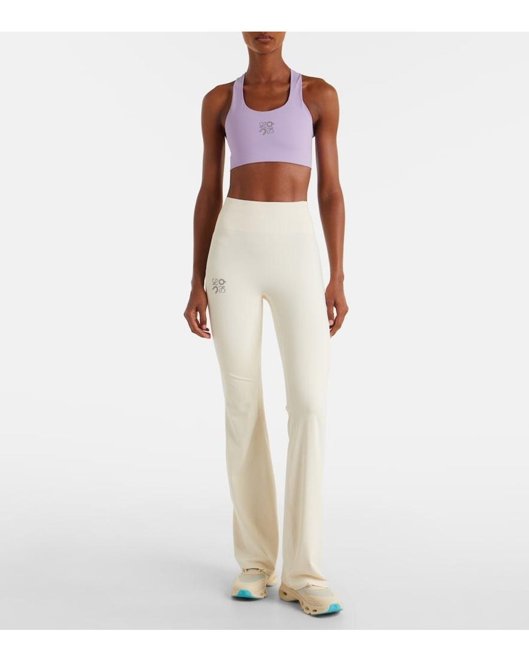 Loewe White X On Flared Leggings