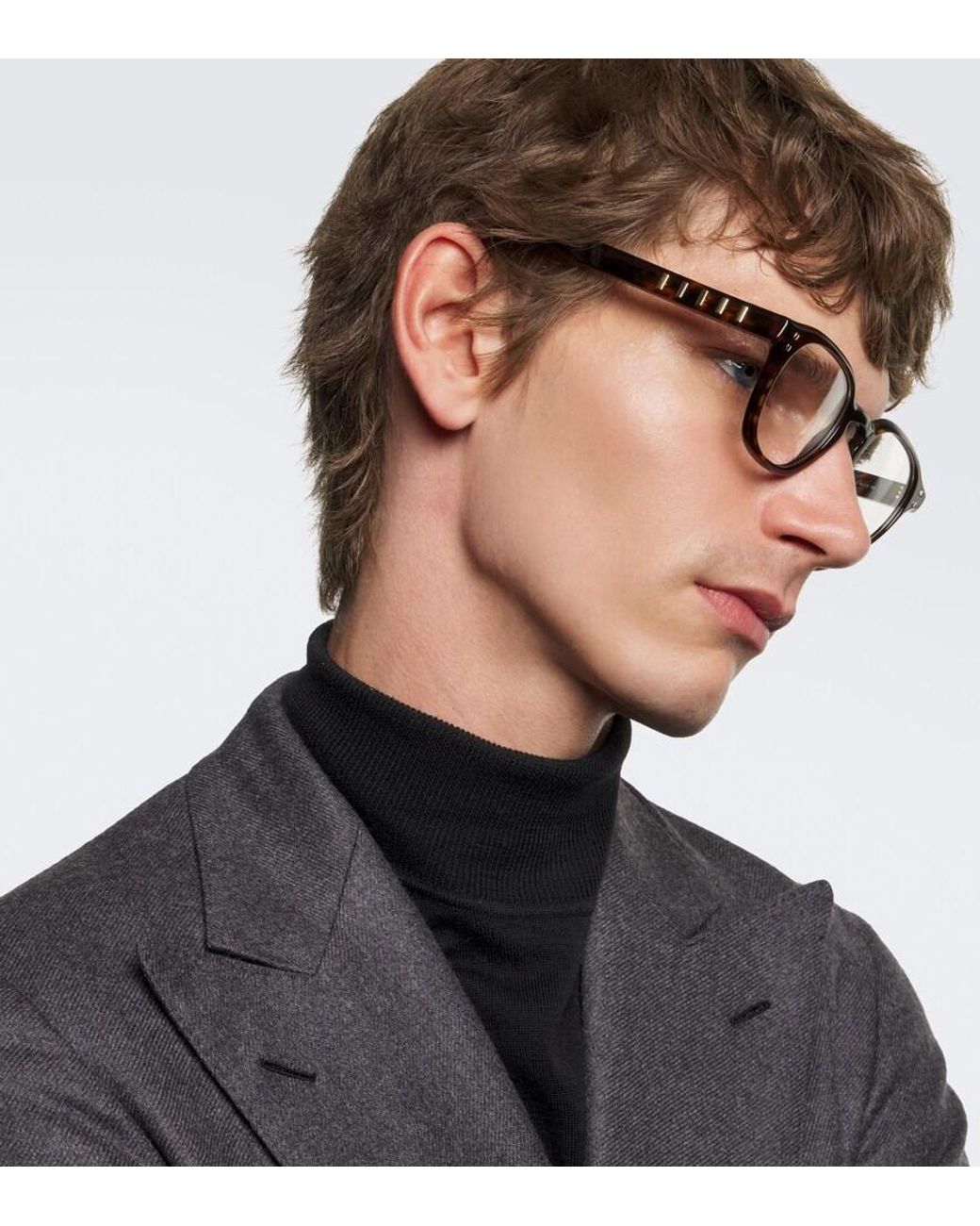 Occhiali Five Sisters Squadrati di Fendi in Brown da Uomo