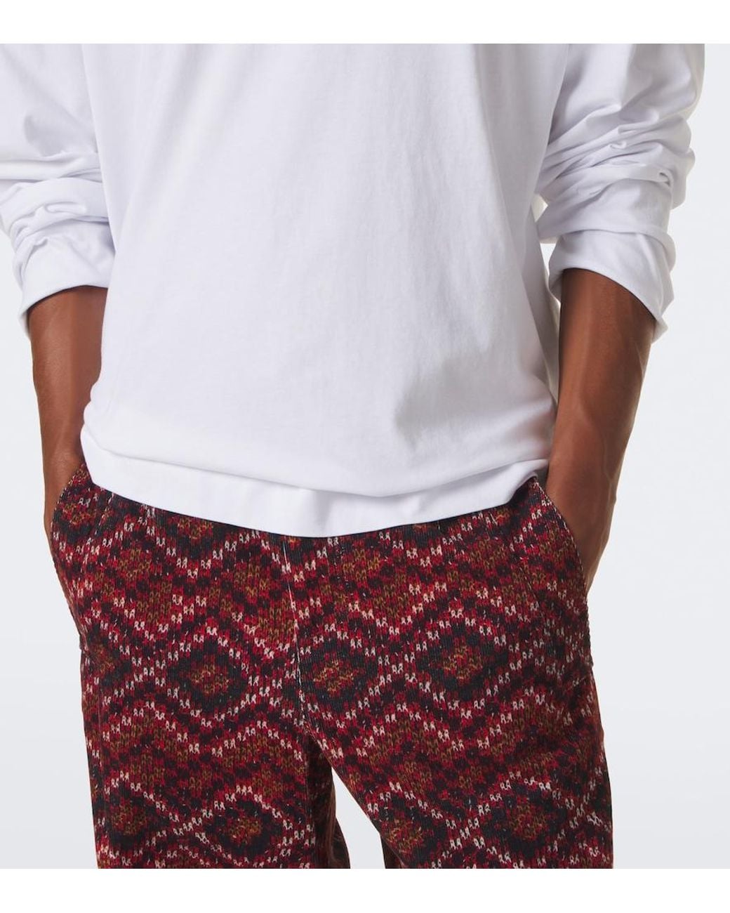 Dries Van Noten White Cotton Jersey T-Shirt for men