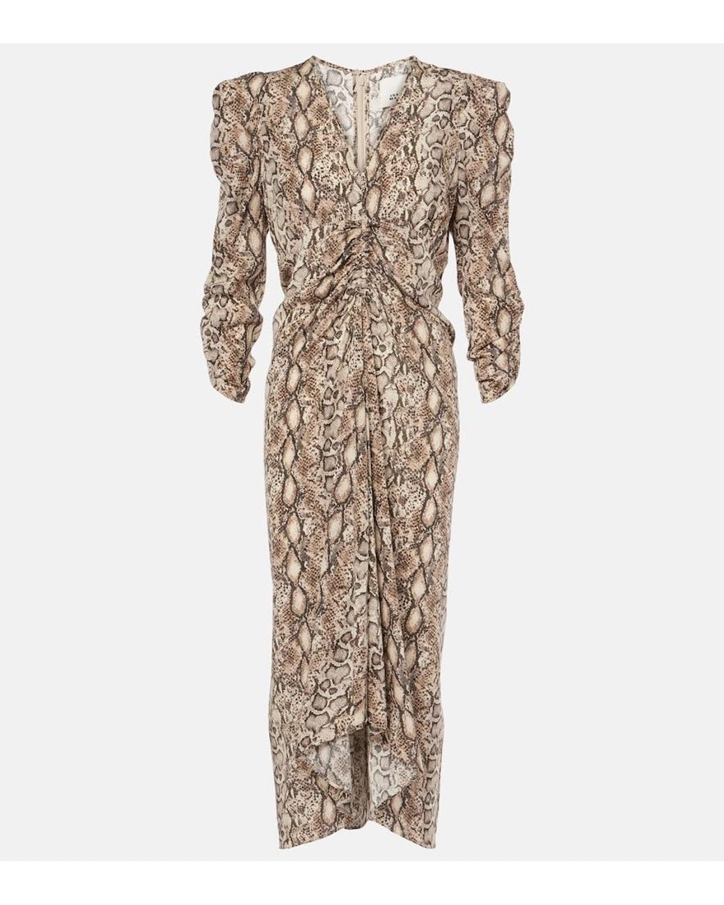 Isabel Marant Natural Mini Dress With Luxurious Blend For
