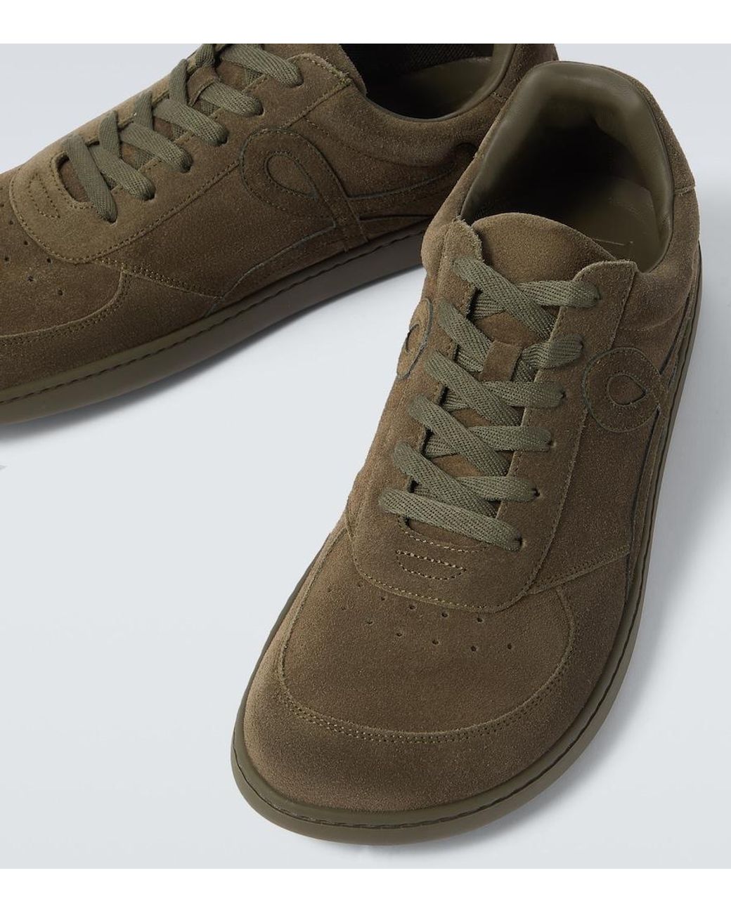 Loewe Green Suede Jambo Sneakers for men