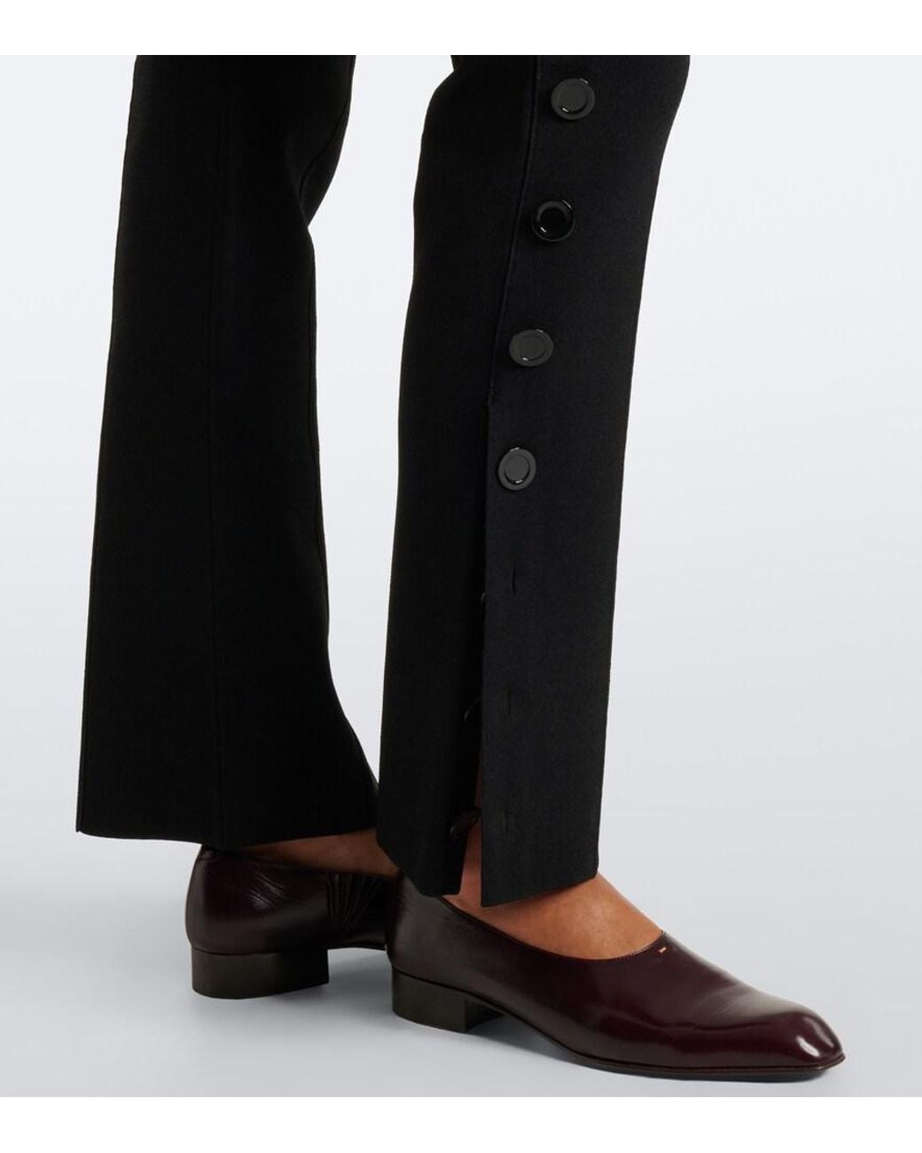 Proenza Schouler Black Martina Flared Pants