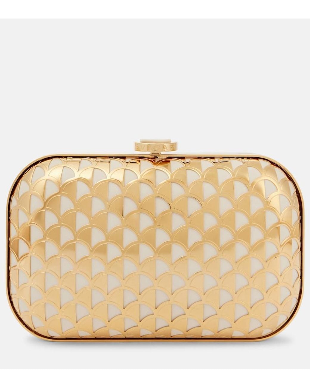 BVLGARI Natural Calla-Plated Clutch