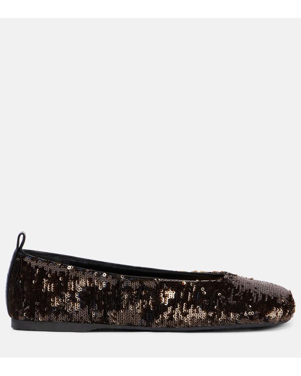 J.W. Anderson Black Sequined Ballet Flats