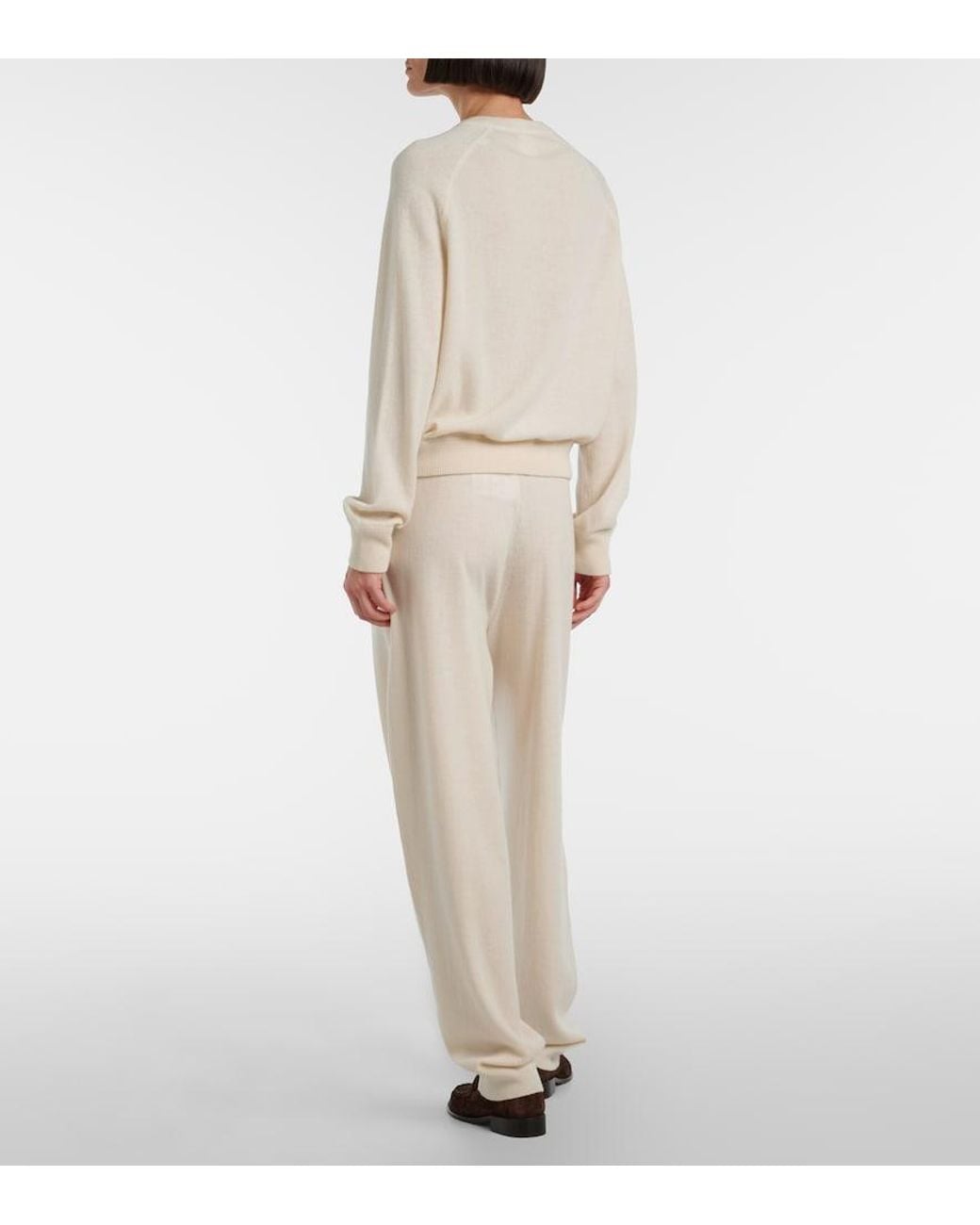 Jardin Des Orangers Natural Wool And Cashmere Sweatpants