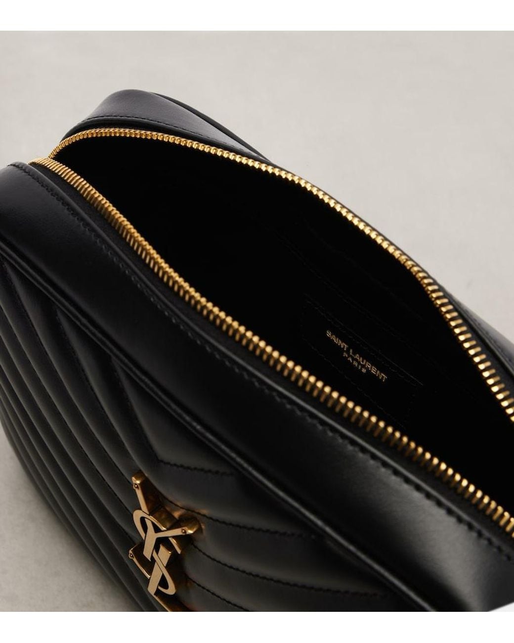 Saint Laurent Black Lou Quilted Leather Cross-body Bag