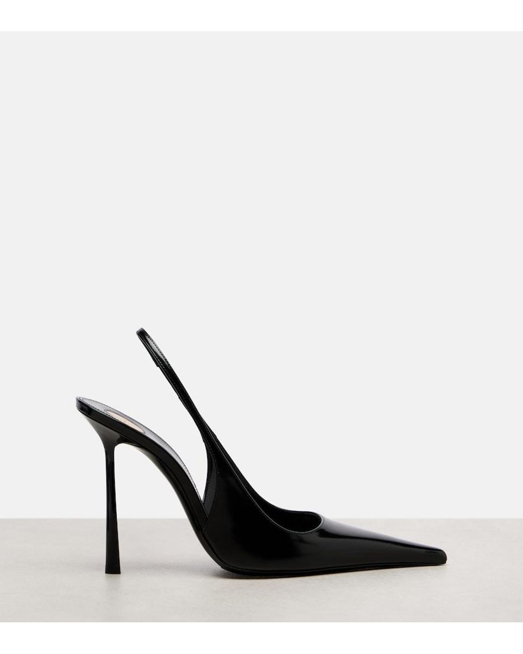 Saint Laurent Black Vendome Slingback Heels