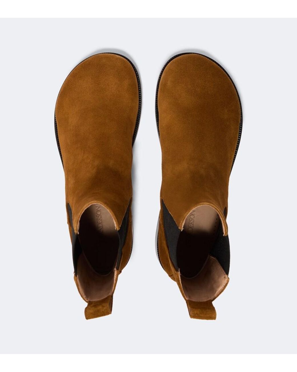J.W. Anderson Brown Suede Chelsea Boots for men