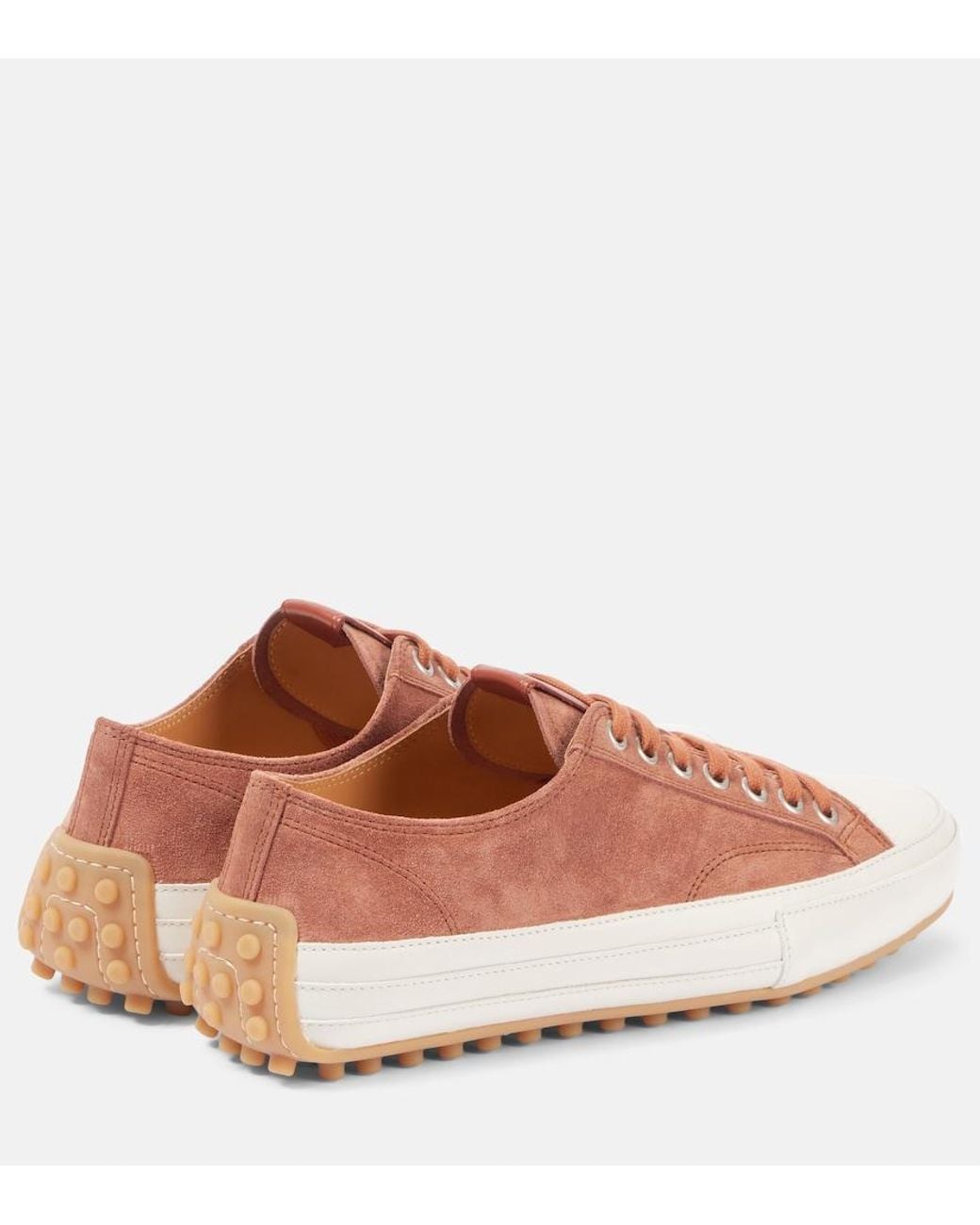 Tod's Pink Suede Sneakers
