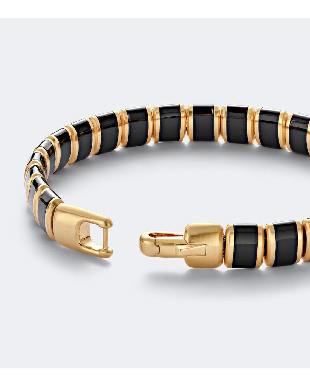 David Yurman White Spiritual Beads 18Kt Bracelet With Onyx for men