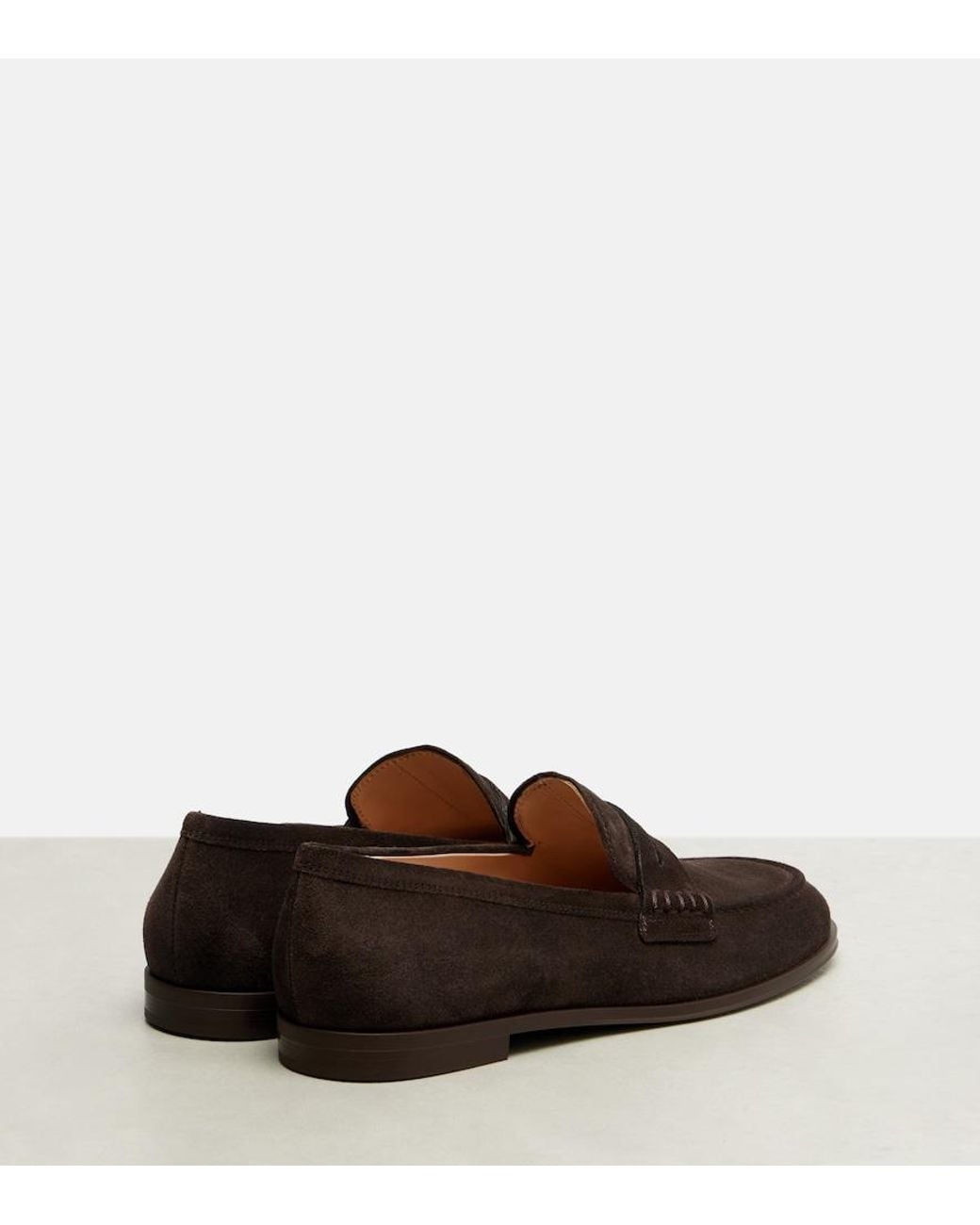 Gianvito Rossi Brown Georgie Suede Driving Shoes