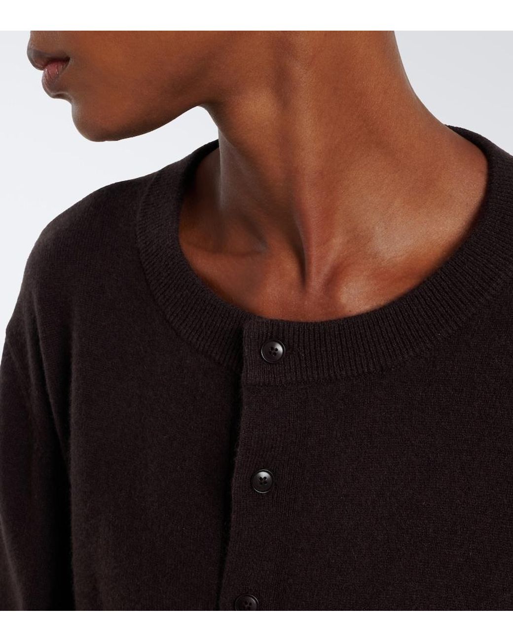 Extreme Cashmere Black N°280 Bi Cashmere-Blend Sweater