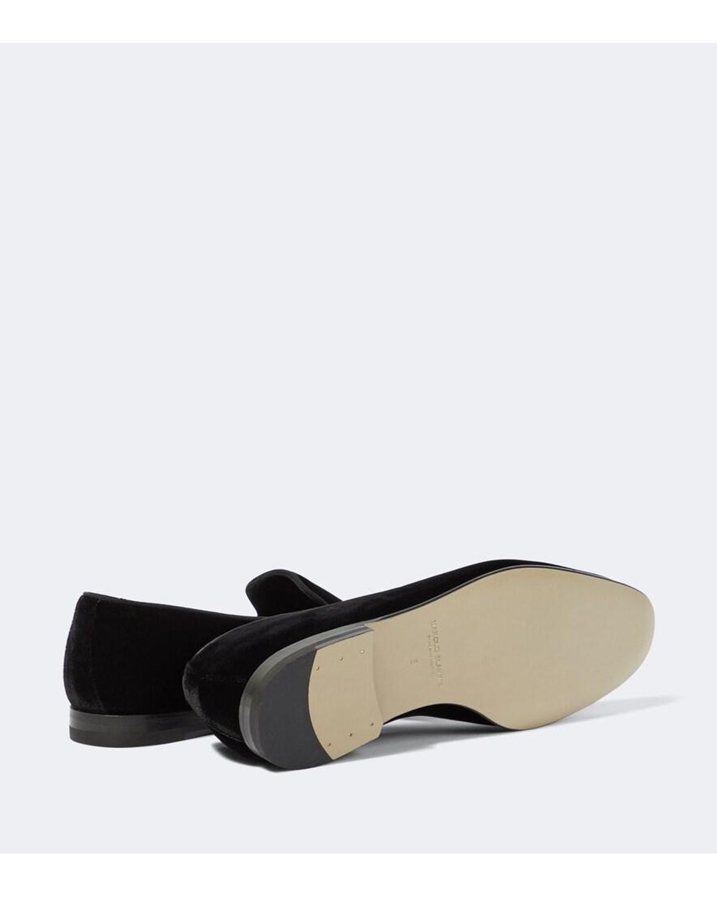 Manolo Blahnik Black Mario Velvet Loafers for men