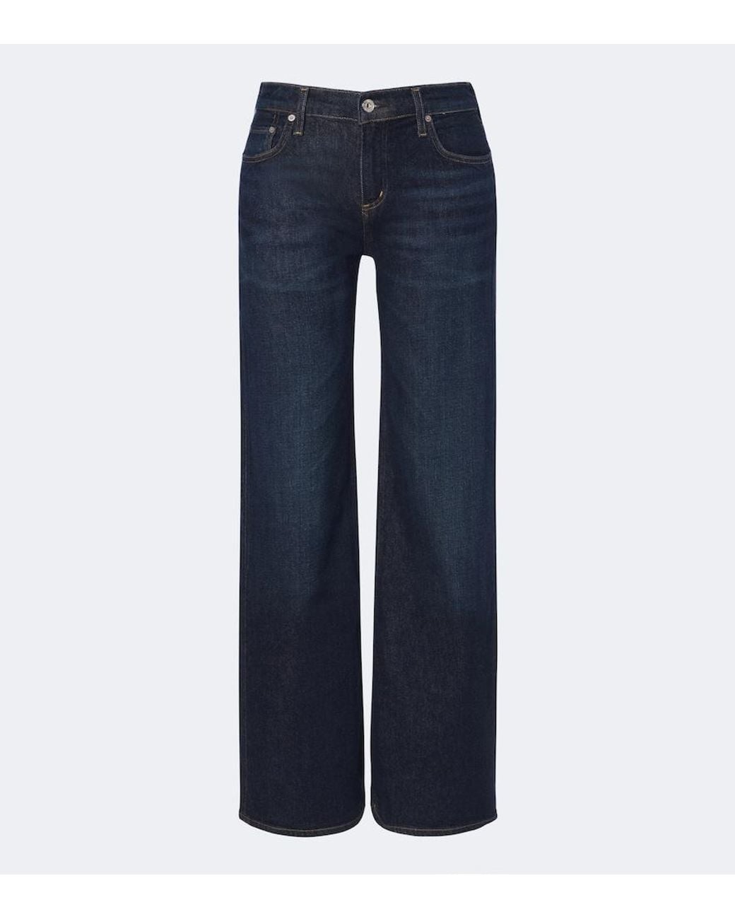 Citizens of Humanity Blue Nora Faded Wide-Leg Jeans