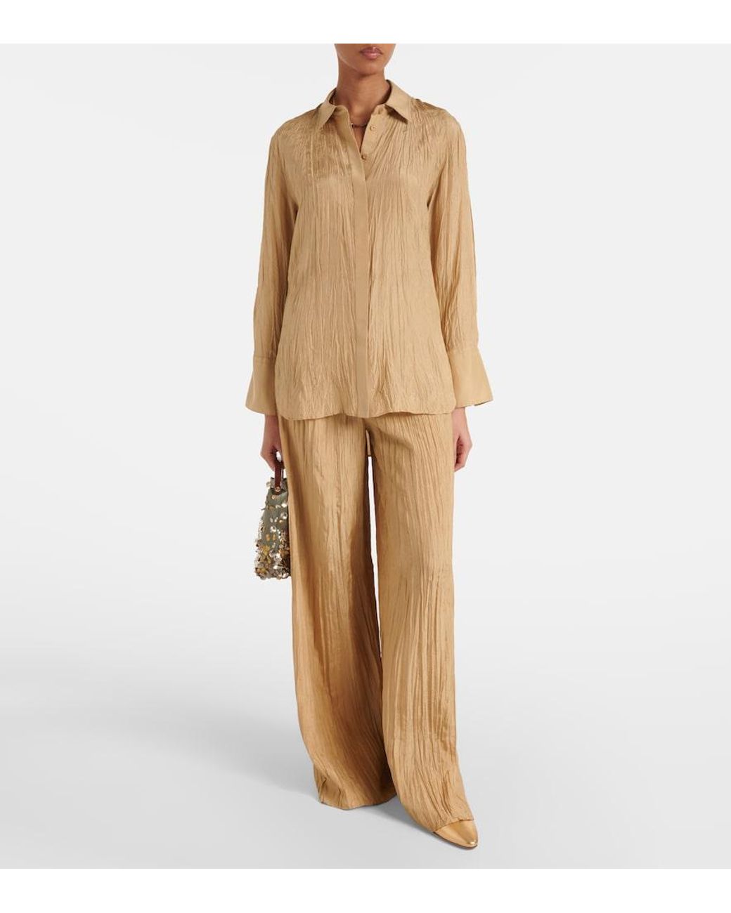 Blusa Bold De Seda Joseph de color Natural