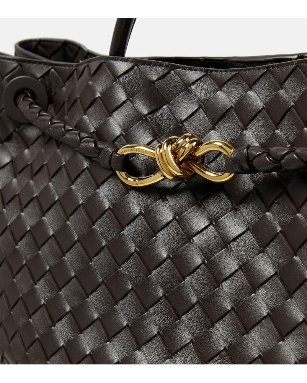 Bottega Veneta Black Andiamo Large Intrecciato Leather Tote