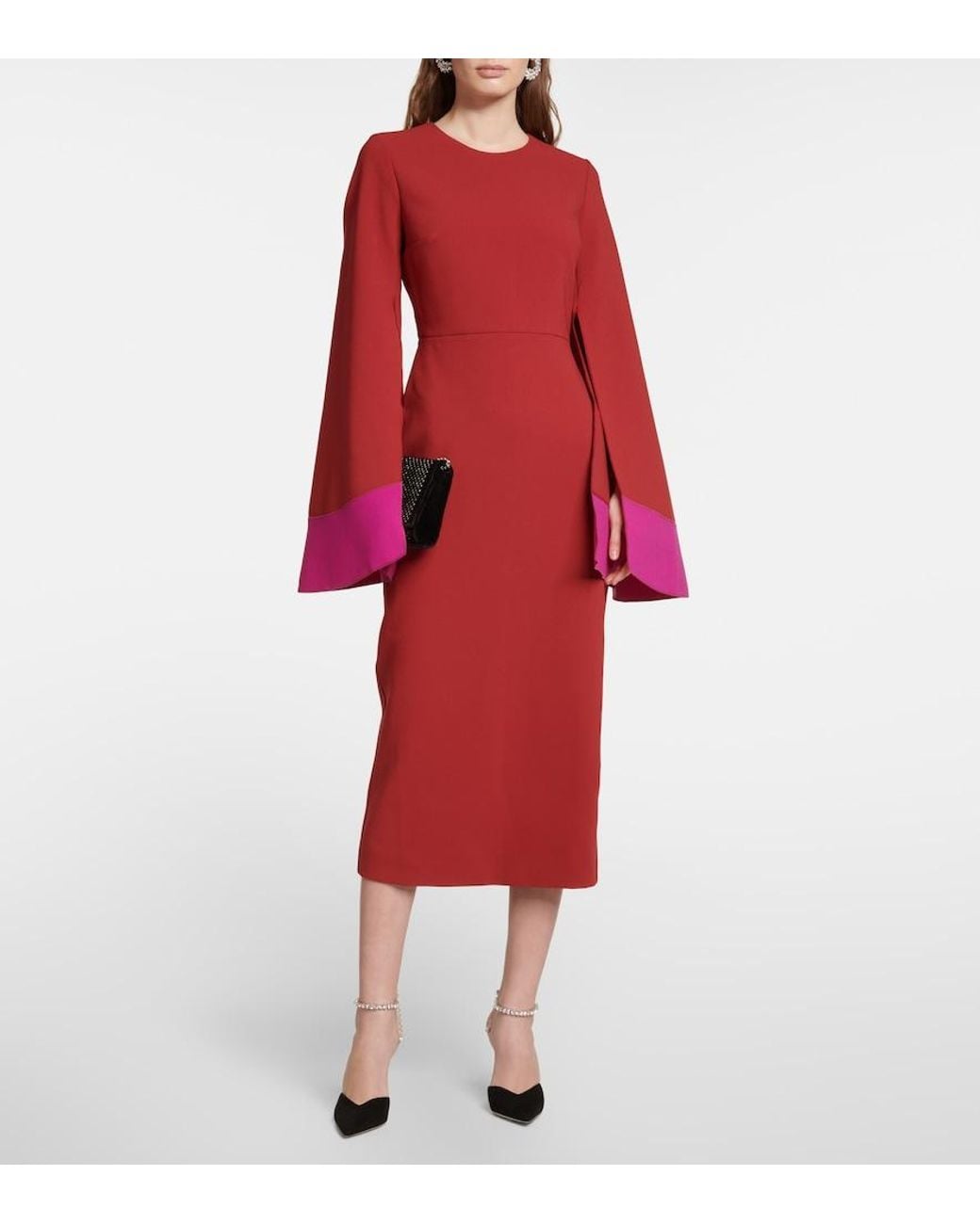 Roksanda Red Zimara Midi Dress