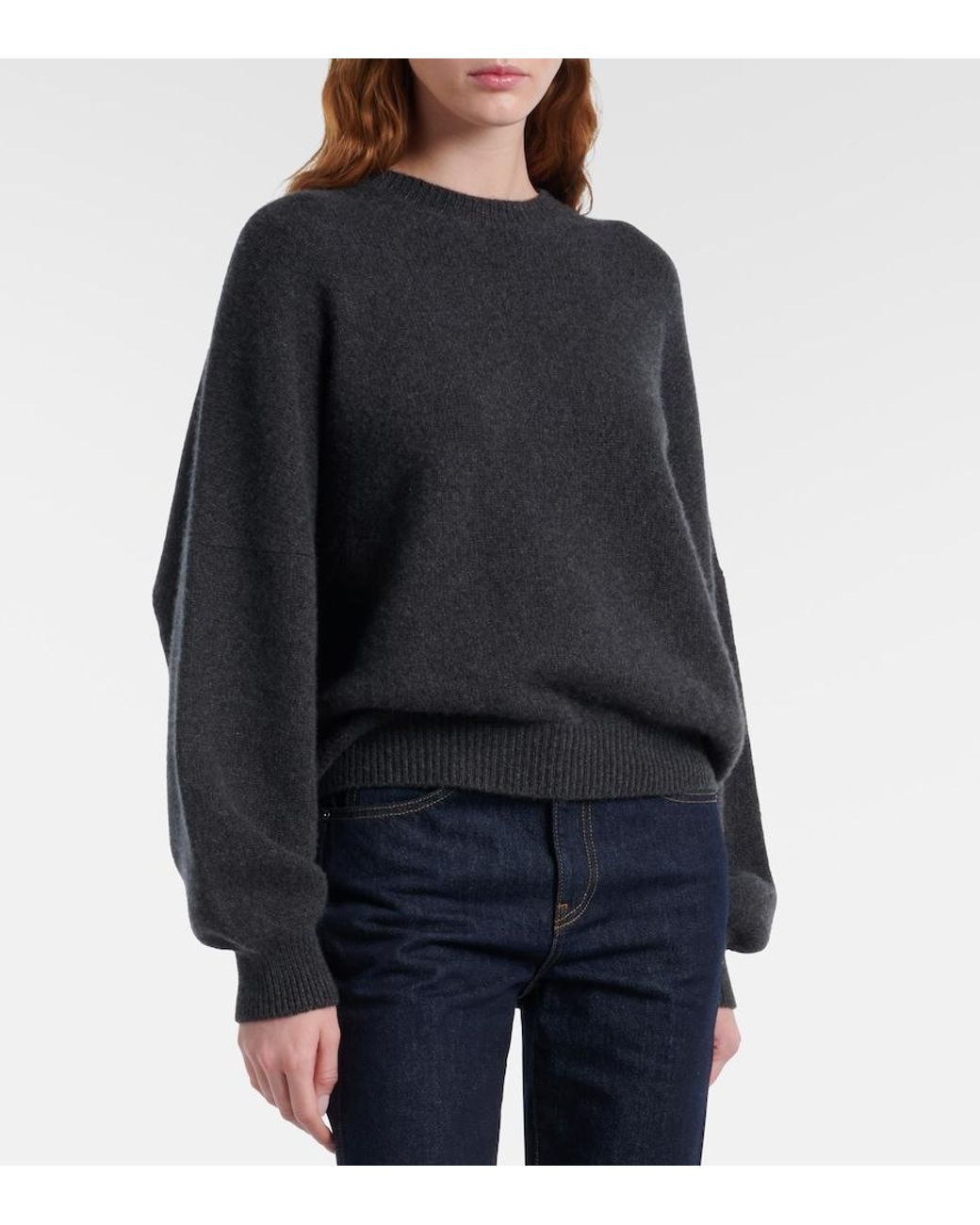 Khaite Black Margaux Oversized Cashmere Sweater