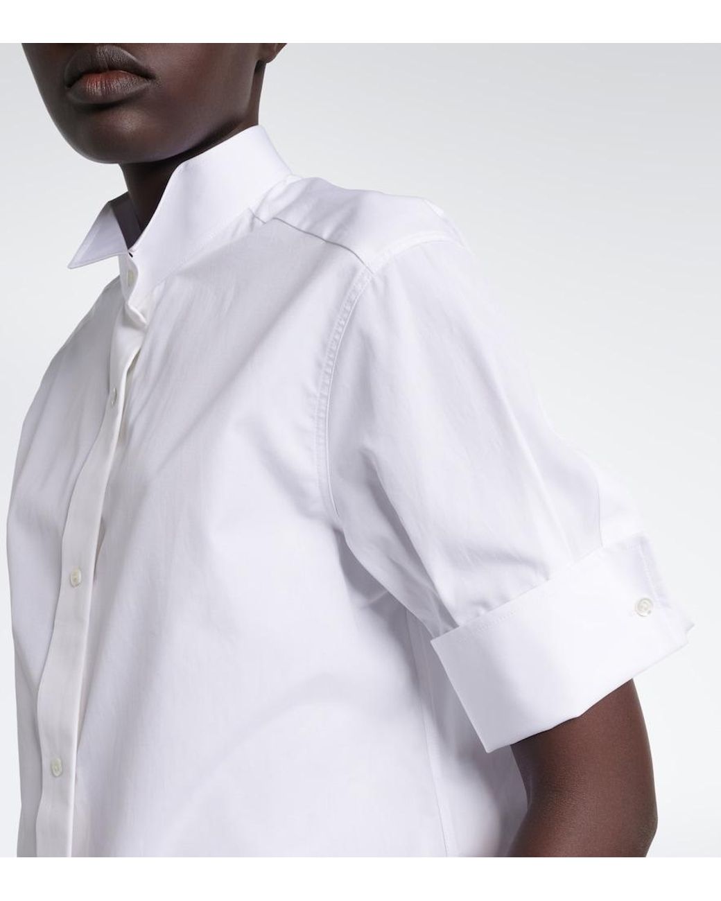 Maison Margiela White Cotton Poplin Shirt
