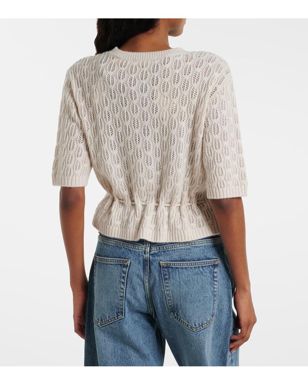 FRAME Natural Clover Wool And Cashmere Cardigan