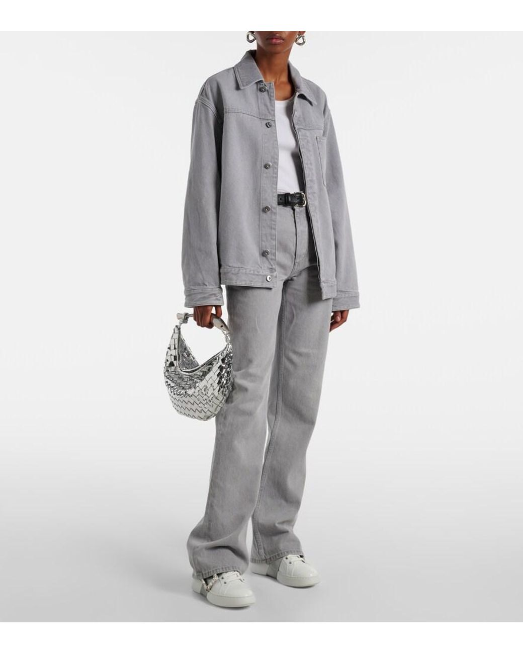 Roger Vivier White Viv' Skate Leather Sneakers