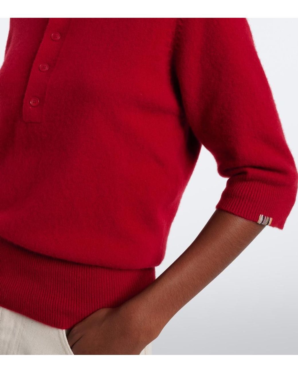 Extreme Cashmere Red N°477 Mimi Cashmere-Blend Sweater