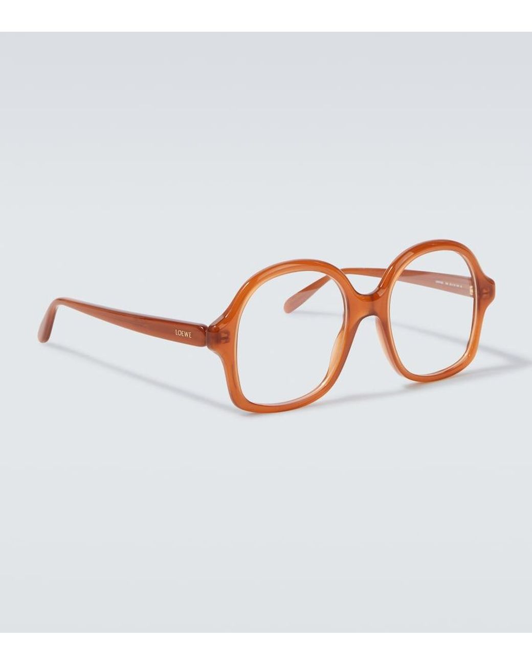 Occhiali Squadrati Slim di Loewe in Brown da Uomo