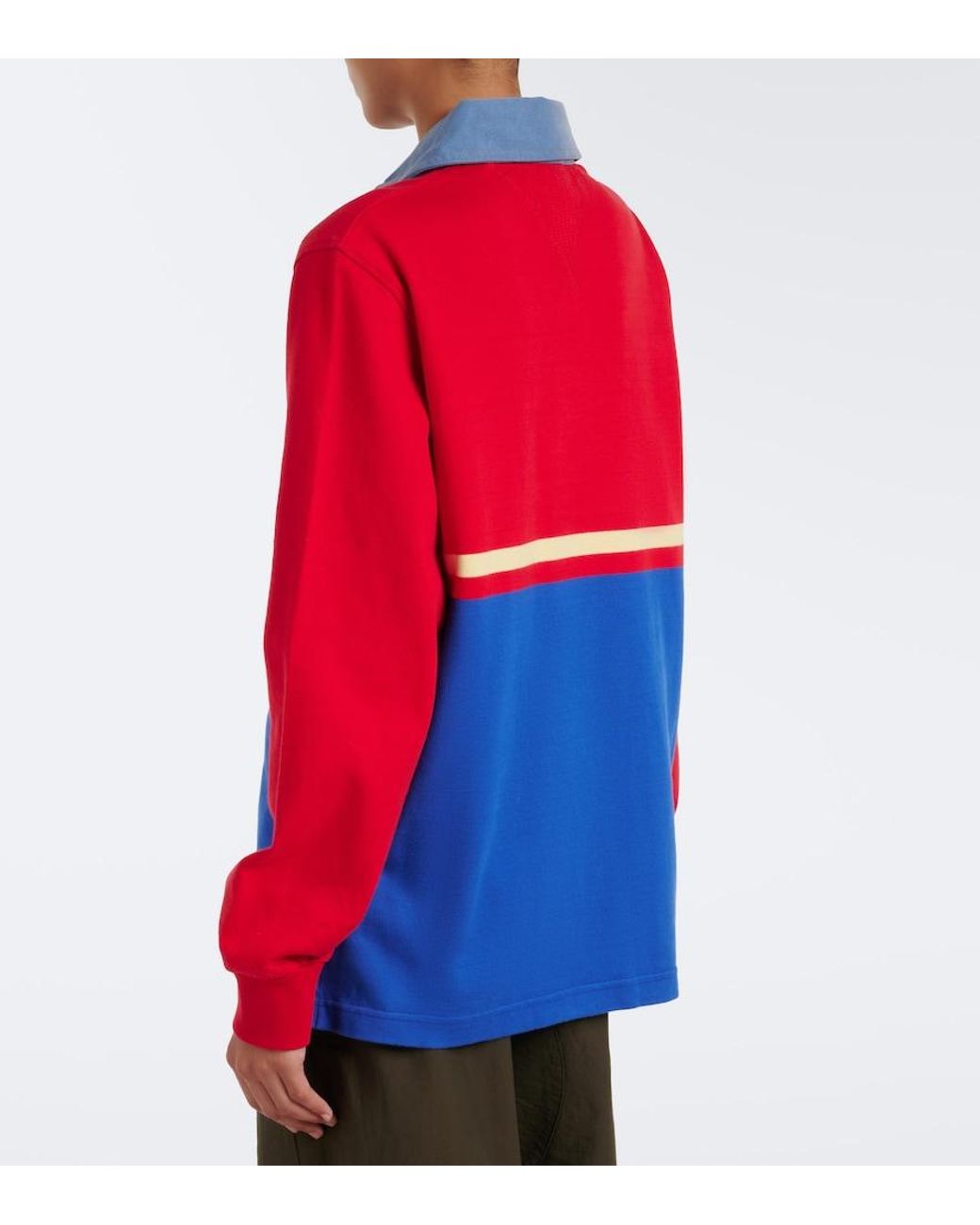 J.W. Anderson Red Cotton Jersey Polo Shirt