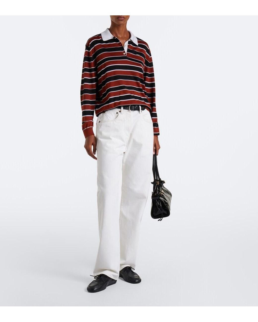 Prada White Straight Jeans