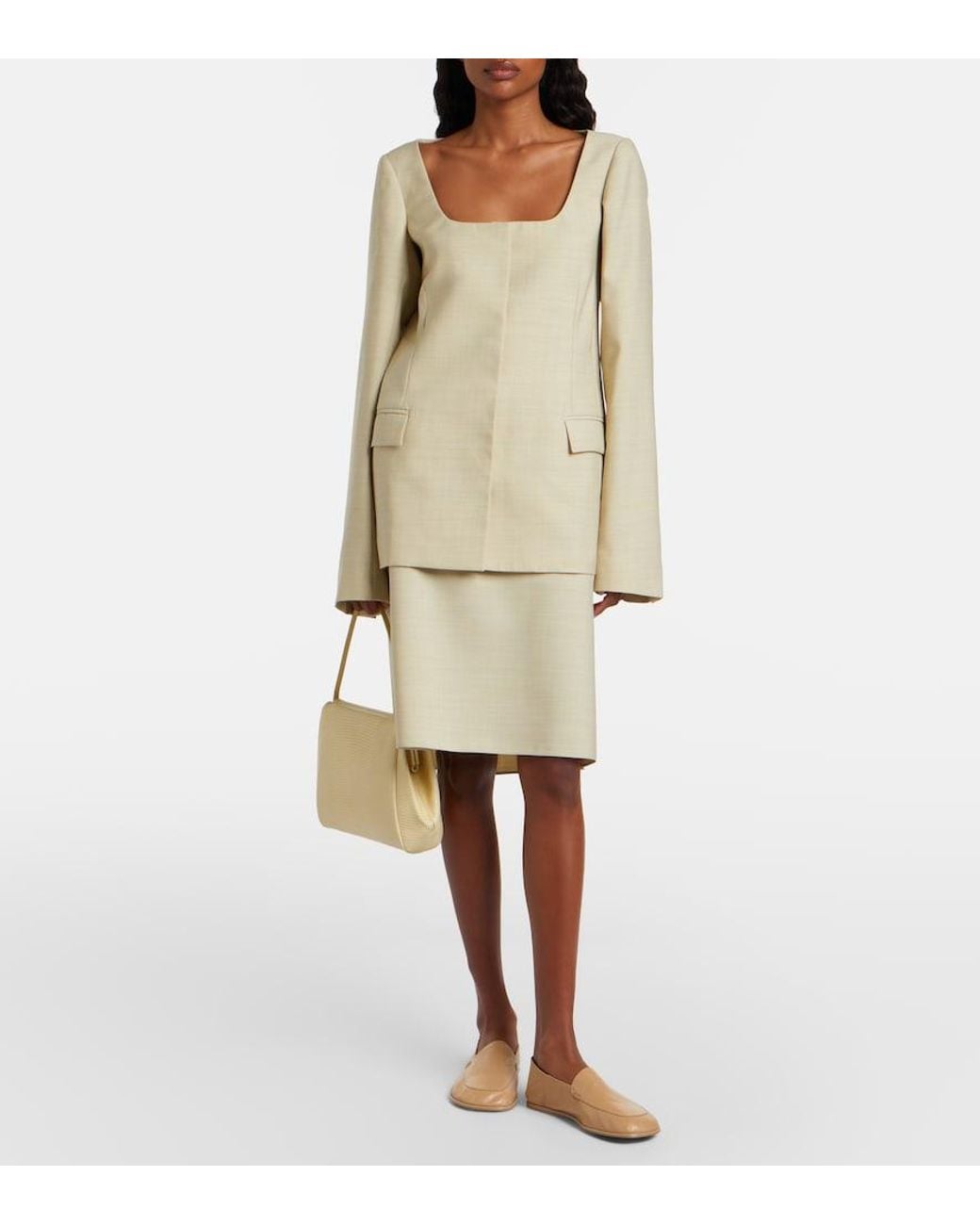 Calvin Klein Natural Tina Small Snake-Effect Leather Shoulder Bag