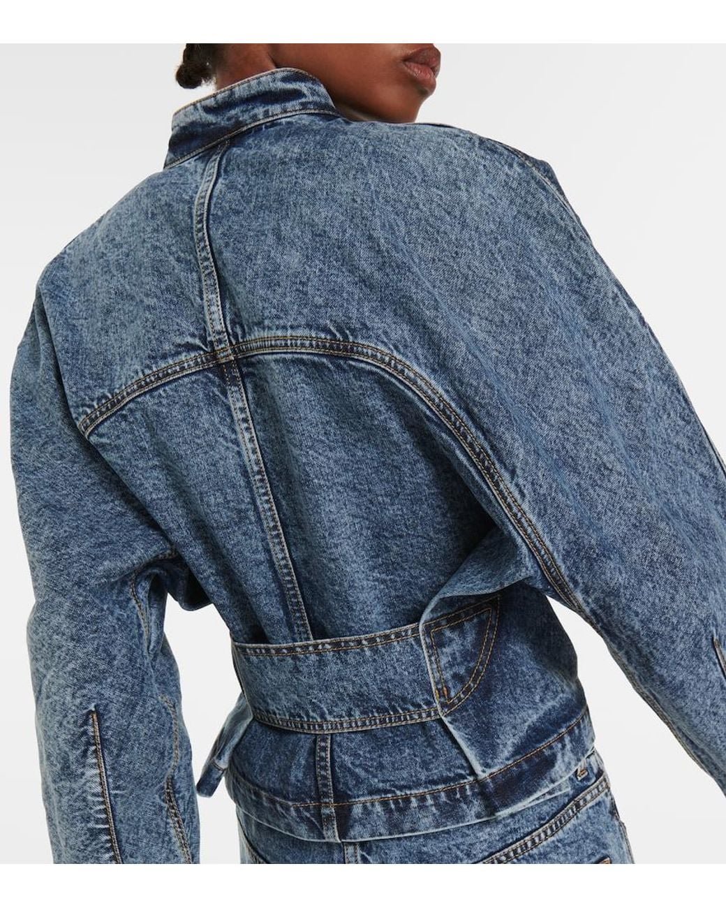 Alaïa Blue Denim Jackets