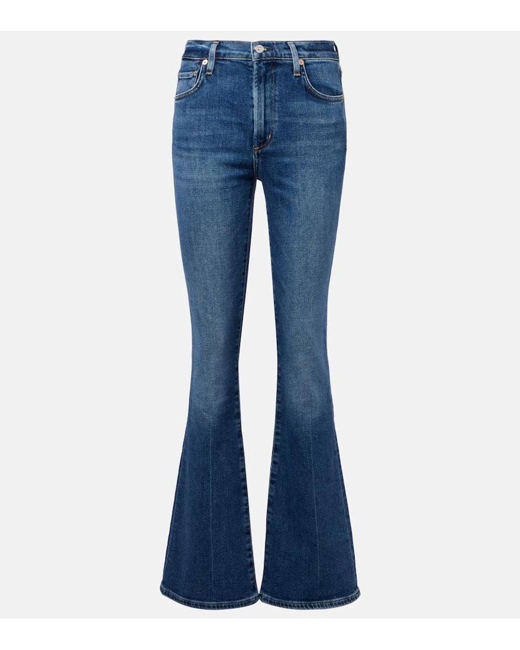 Citizens of Humanity Blue Lilah High-Rise Flared Jeans