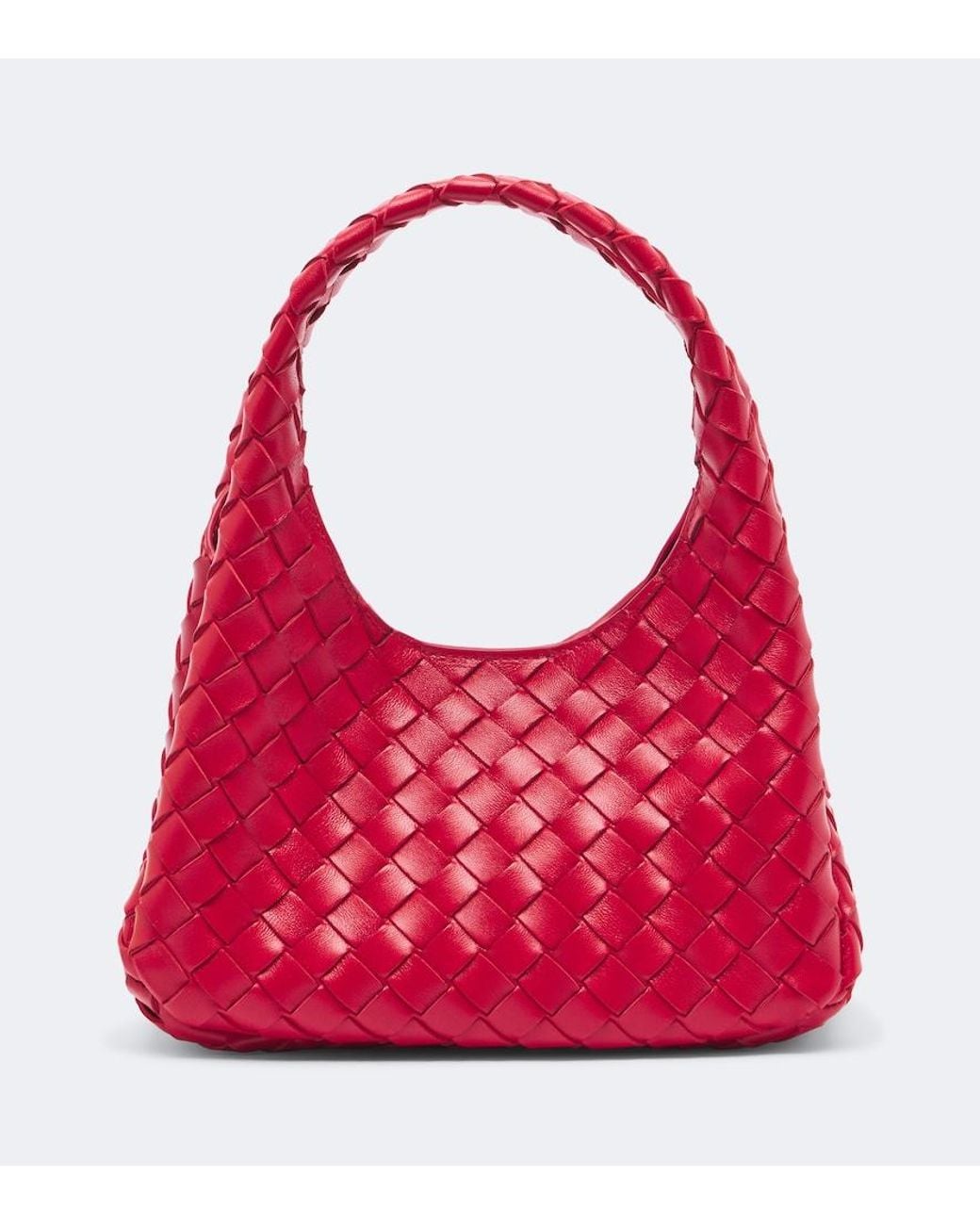 Bottega Veneta Red Baby Campana Leather Top-Handle Bag