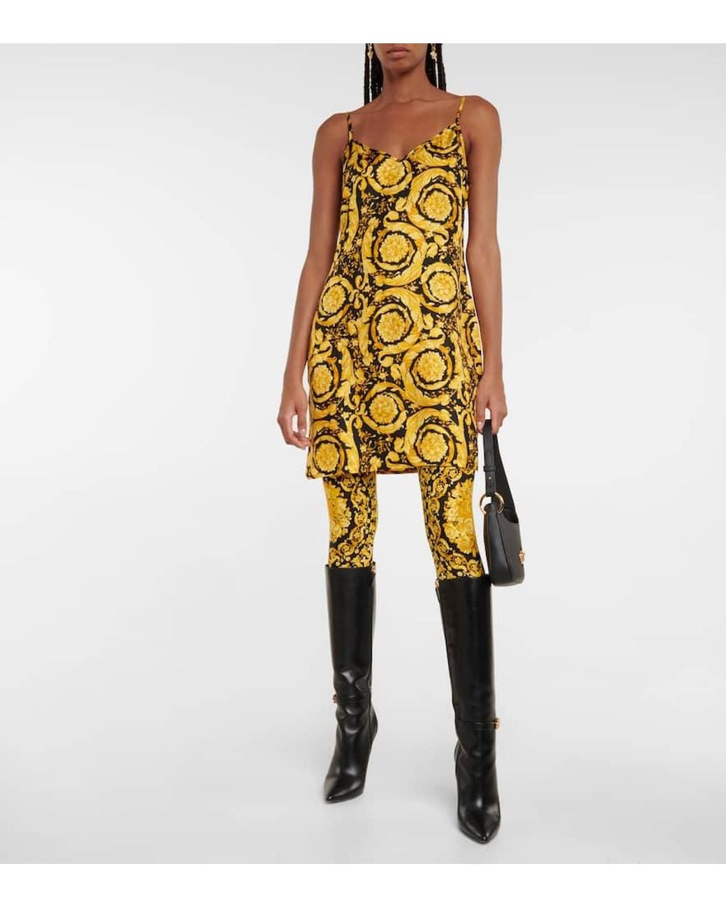 Versace Yellow Barocco Leggings