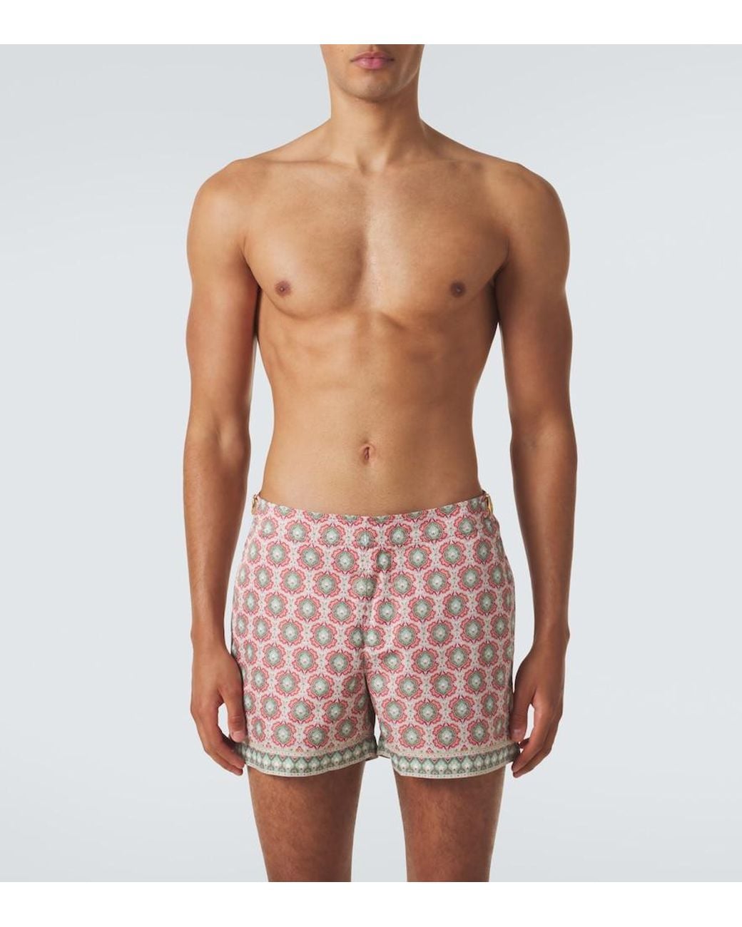 Orlebar Brown Pink Setter Printed Swim Trunks for men