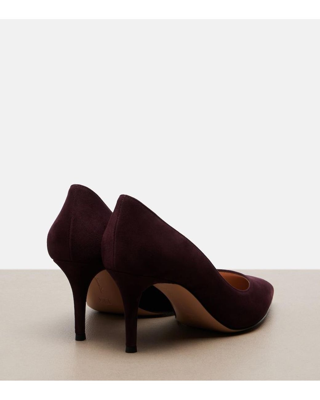 Gianvito Rossi Purple Gianvito Suede Pumps